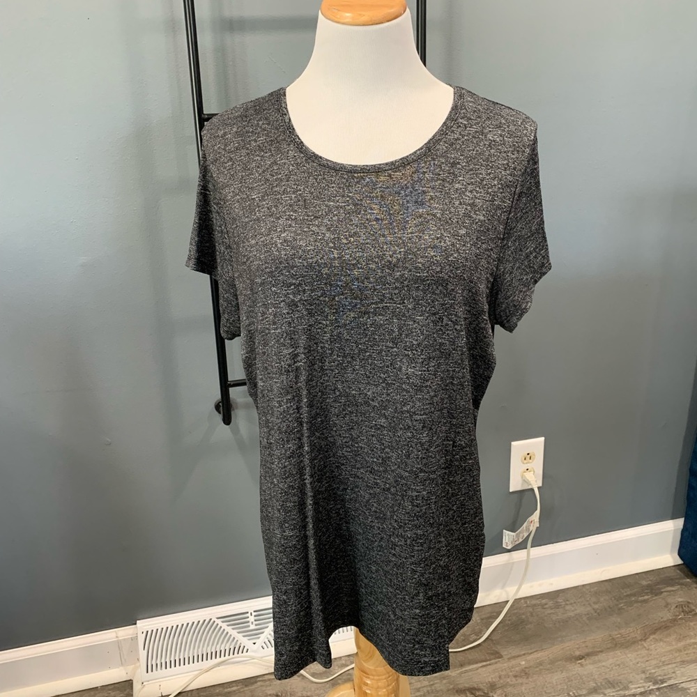 Gray XL crew neck short sleeve